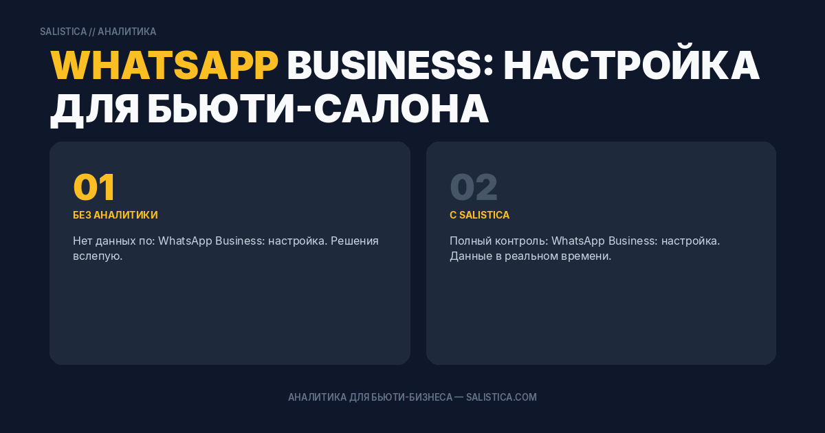 WhatsApp Business: настройка для бьюти-салона