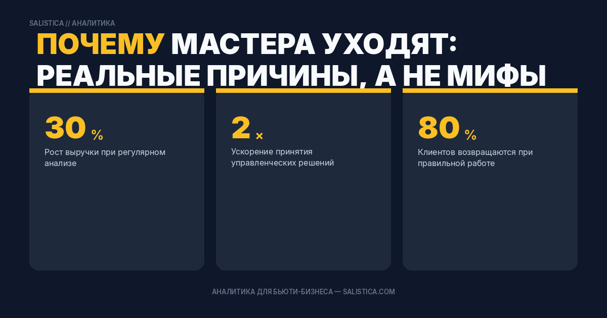 Почему мастера уходят: реальные причины, а не мифы