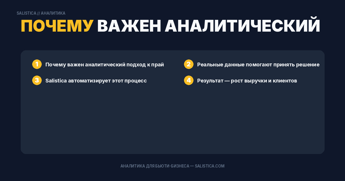 Почему важен аналитический подход к прайс-листу