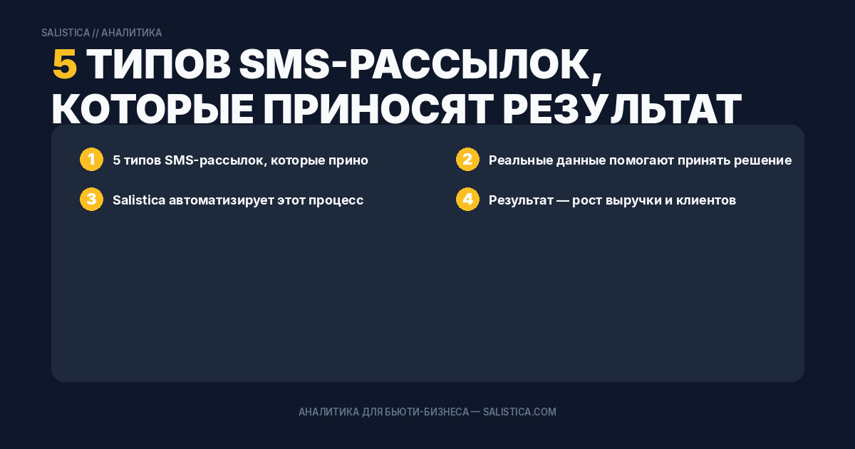 5 типов SMS-рассылок, которые приносят результат
