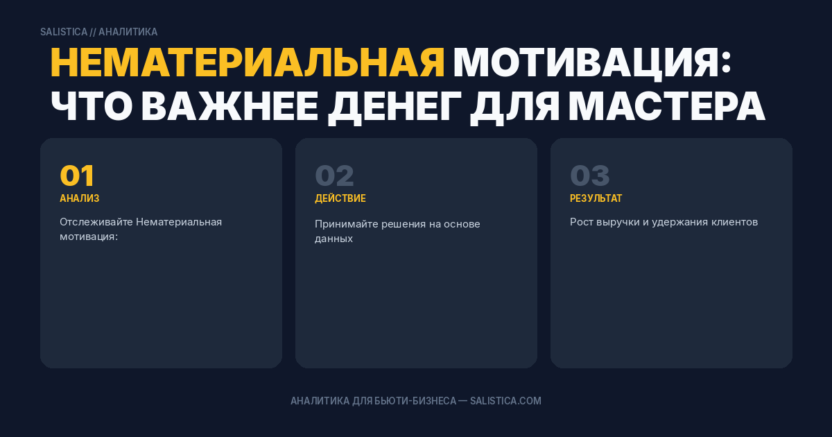 Нематериальная мотивация: что важнее денег для мастера