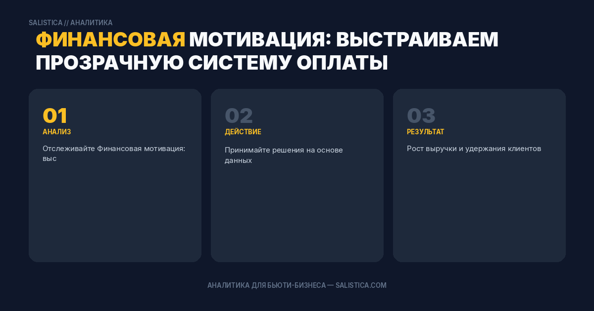 Финансовая мотивация: выстраиваем прозрачную систему оплаты