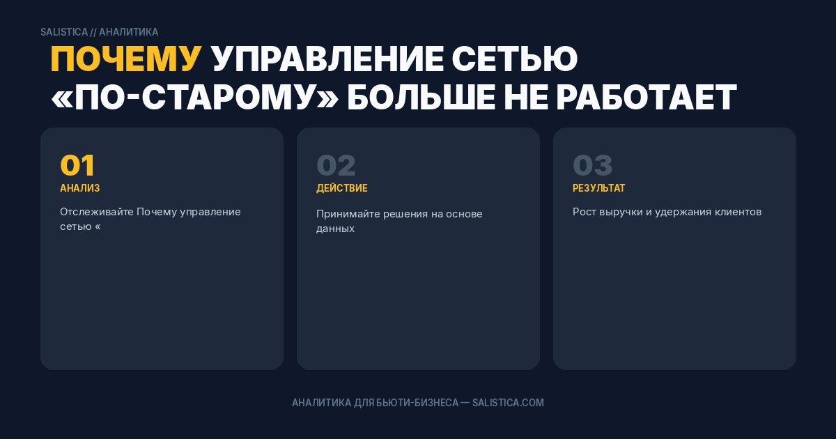 Почему управление сетью «по-старому» больше не работает