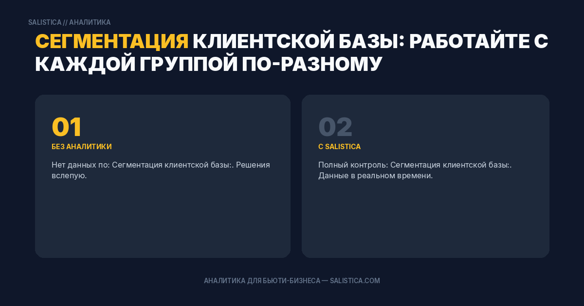 Сегментация клиентской базы: работайте с каждой группой по-разному