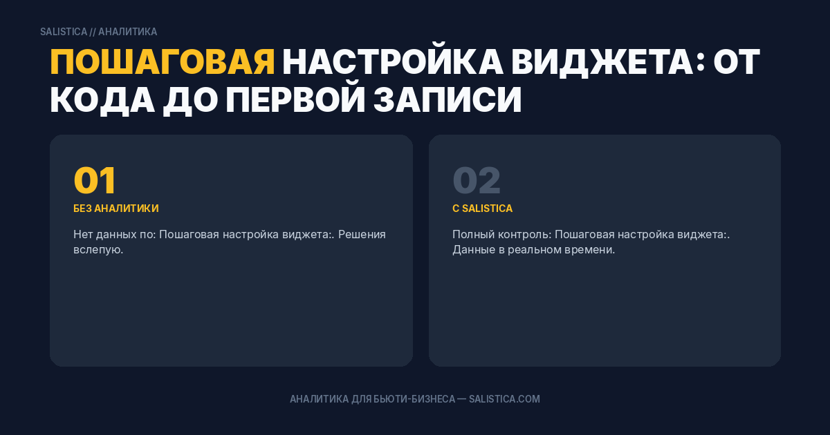 Пошаговая настройка виджета: от кода до первой записи