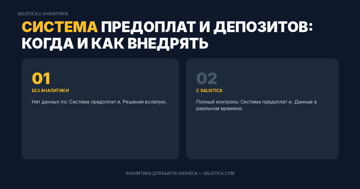 Система предоплат и депозитов: когда и как внедрять