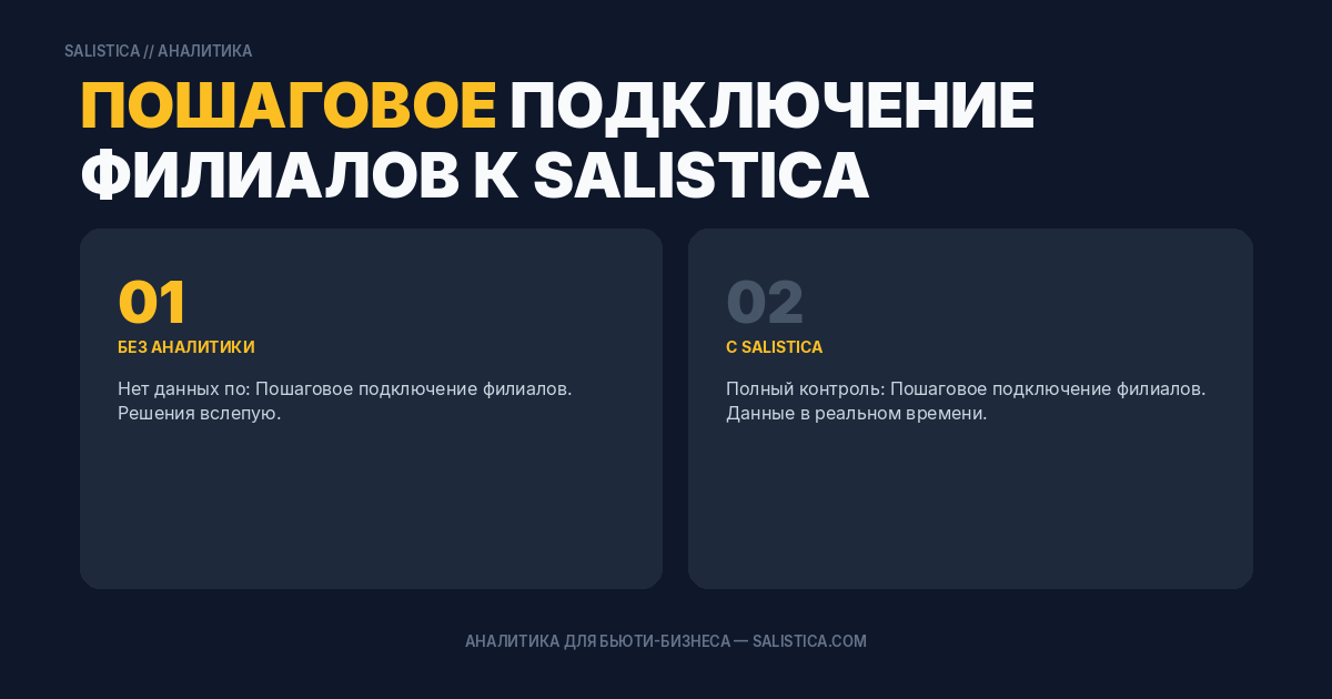 Пошаговое подключение филиалов к Salistica
