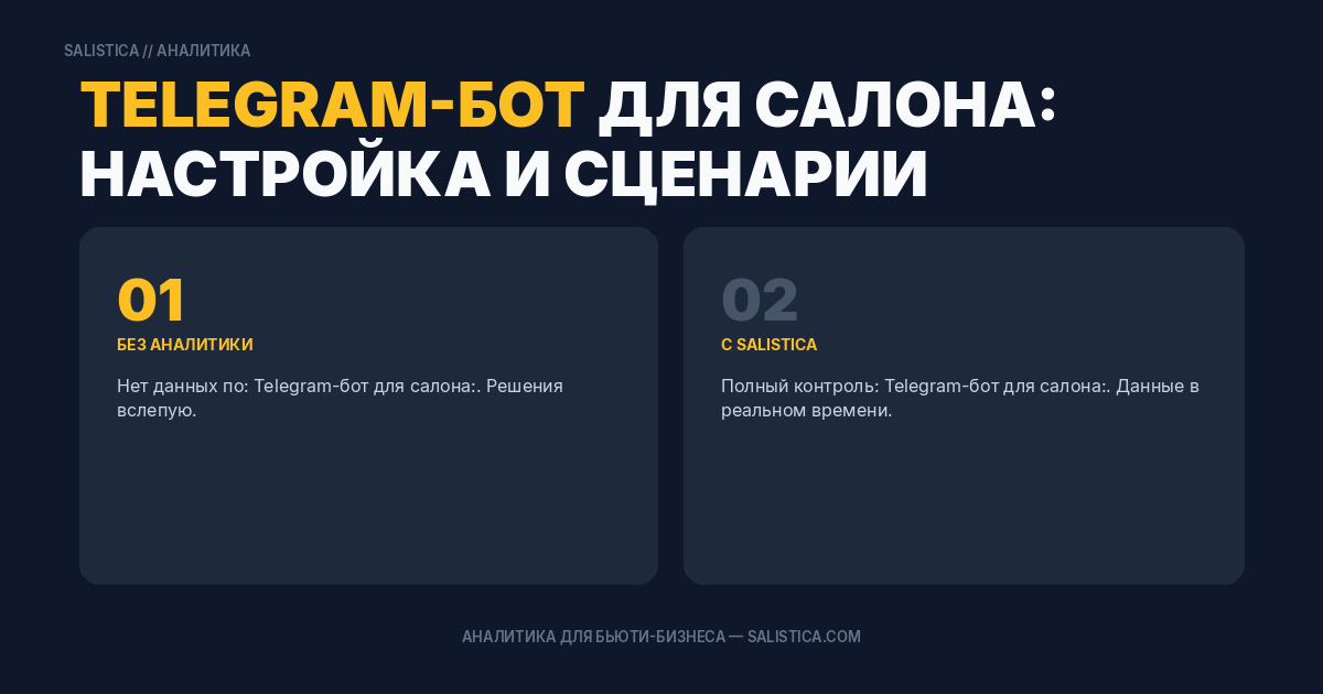 Telegram-бот для салона: настройка и сценарии