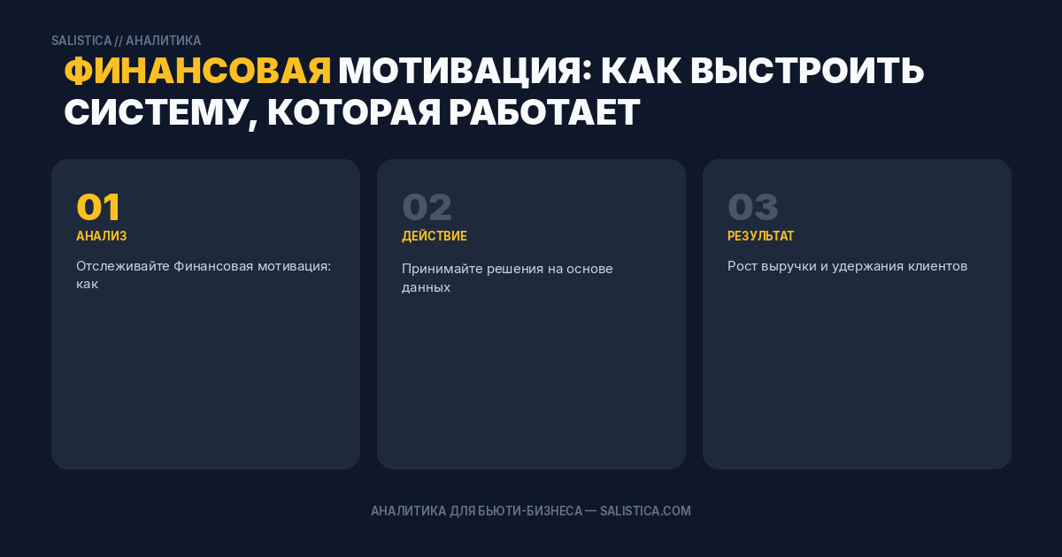 Финансовая мотивация: как выстроить систему, которая работает
