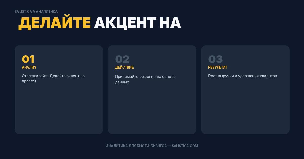 Делайте акцент на простоте