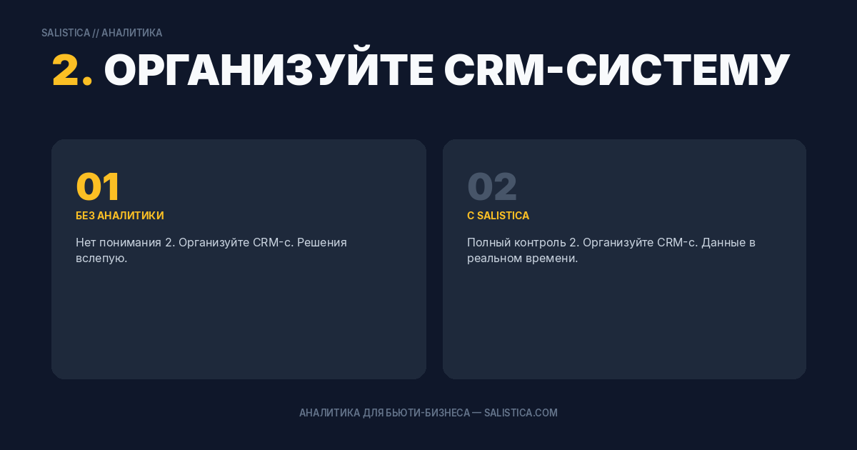 2. Организуйте CRM-систему для учета клиентов