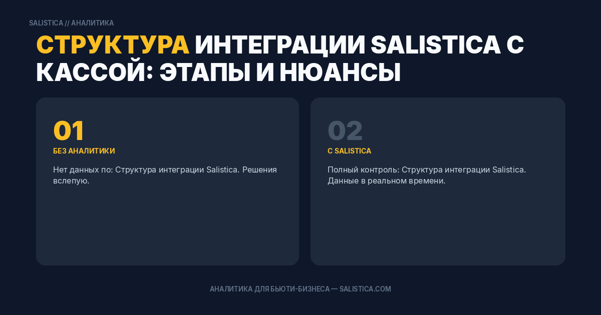 Структура интеграции Salistica с кассой: этапы и нюансы