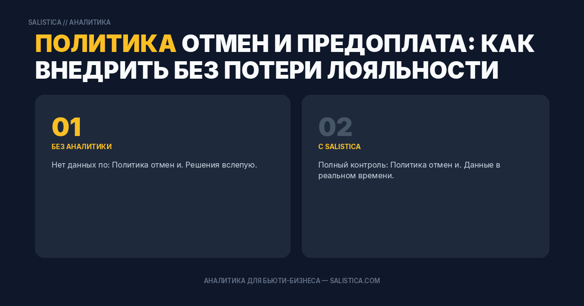 Политика отмен и предоплата: как внедрить без потери лояльности