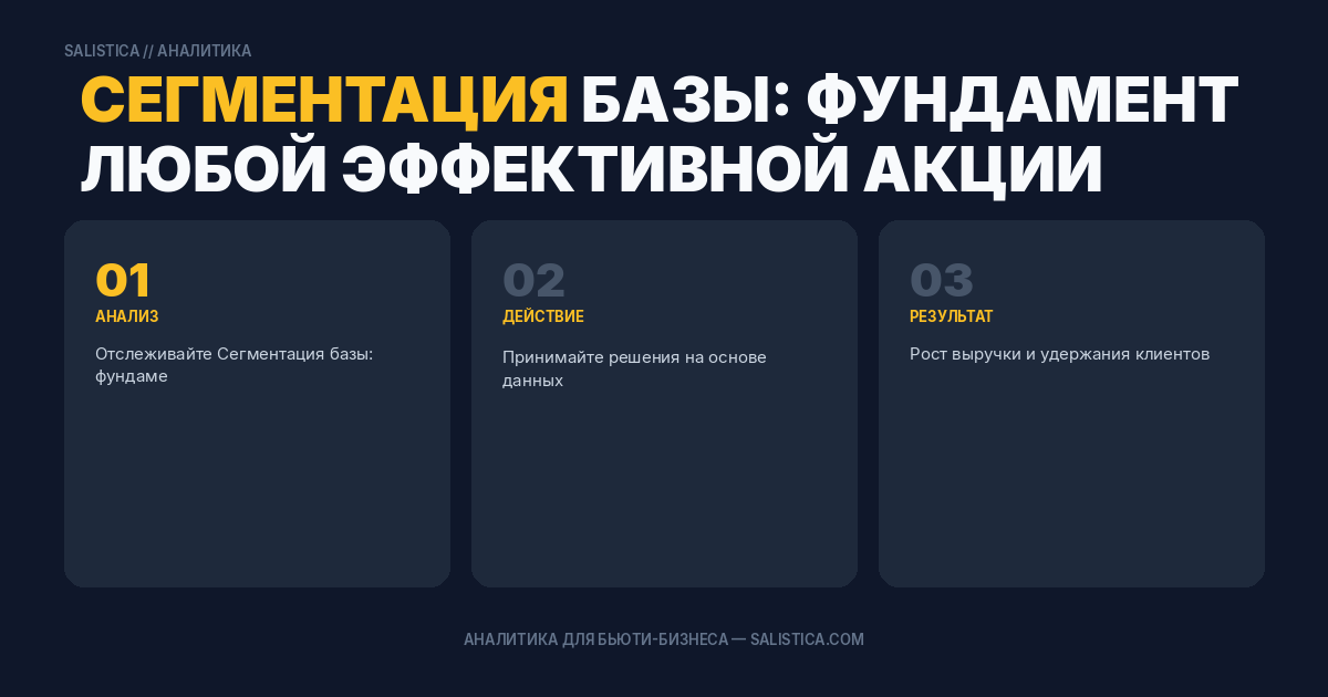 Сегментация базы: фундамент любой эффективной акции